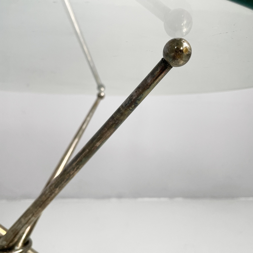 Tavolo da caffè in vetro e metallo brunito, 1960 ca.