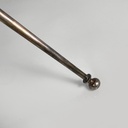 Tavolo da caffè in vetro e metallo brunito, 1960 ca.