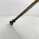 Tavolo da caffè in vetro e metallo brunito, 1960 ca.