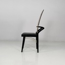 Sedie in legno e ottone di Pierre Cardin, 1980 ca.