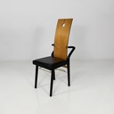 Sedie in legno e ottone di Pierre Cardin, 1980 ca.