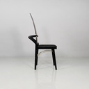 Sedie in legno e ottone di Pierre Cardin, 1980 ca.