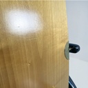 Sedie in legno e ottone di Pierre Cardin, 1980 ca.