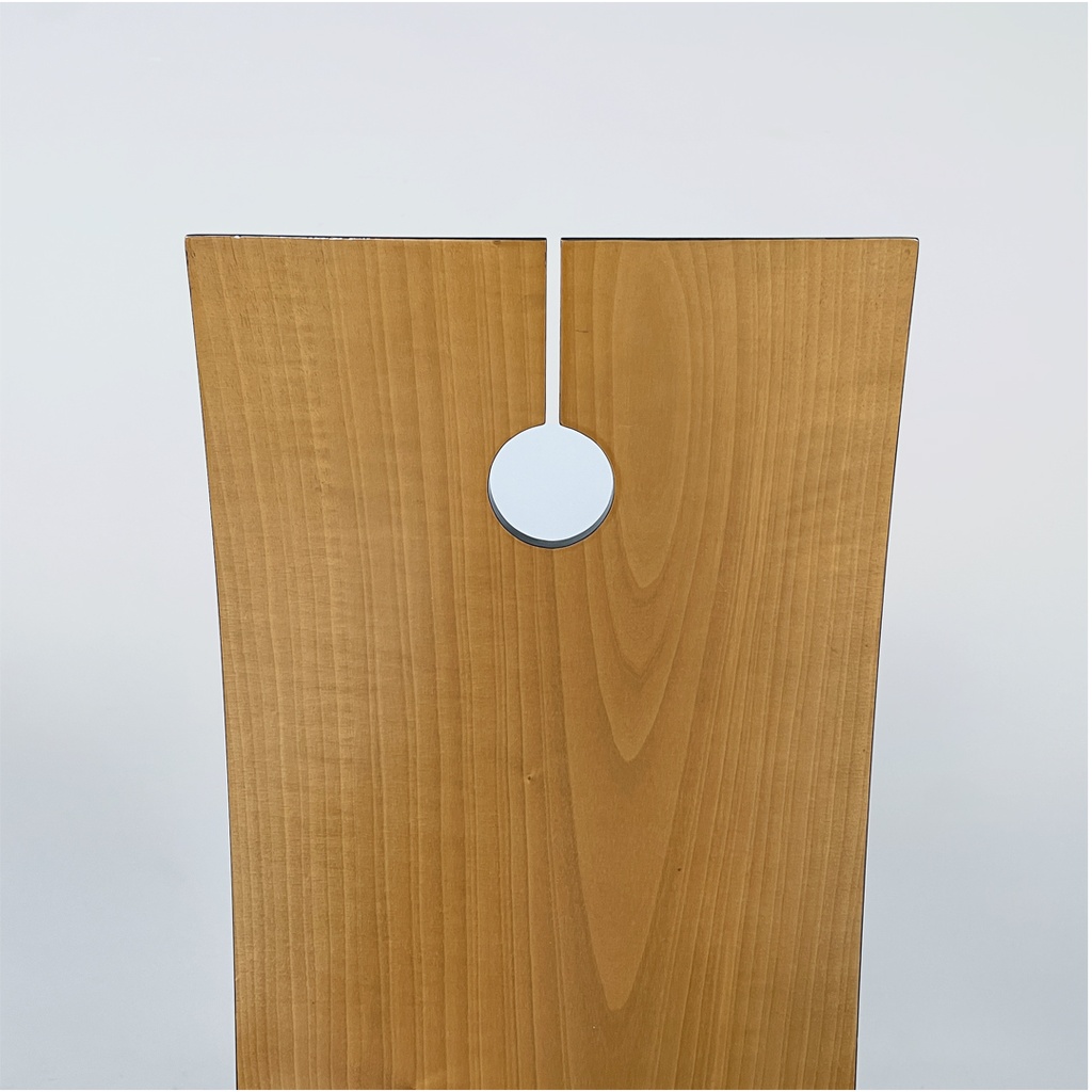 Sedie in legno e ottone di Pierre Cardin, 1980 ca.