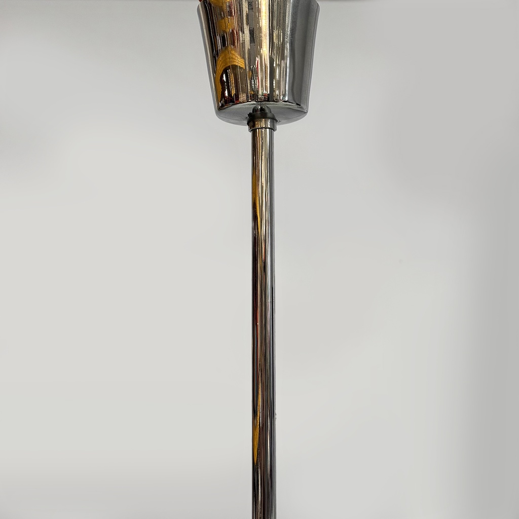 Lampadario in metallo e vetro di Max Ingrand per Fontana Arte, 1960 ca.