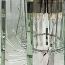 Lampadario in metallo e vetro di Max Ingrand per Fontana Arte, 1960 ca.