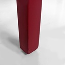 Sedia in legno bordeaux, 1980 ca.