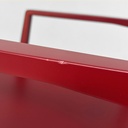 Sedia in legno bordeaux, 1980 ca.