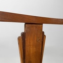 Sedia a pozzetto in legno e paglia, 1930 ca.