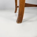 Sedia a pozzetto in legno e paglia, 1930 ca.