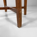 Sedia a pozzetto in legno e paglia, 1930 ca.