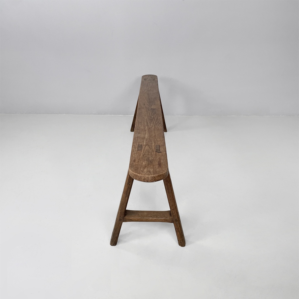 Panca in legno massello, 1930s