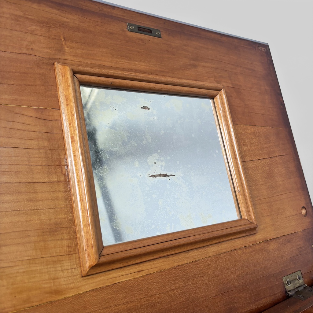 Consolle con specchio in legno, 1930 ca.