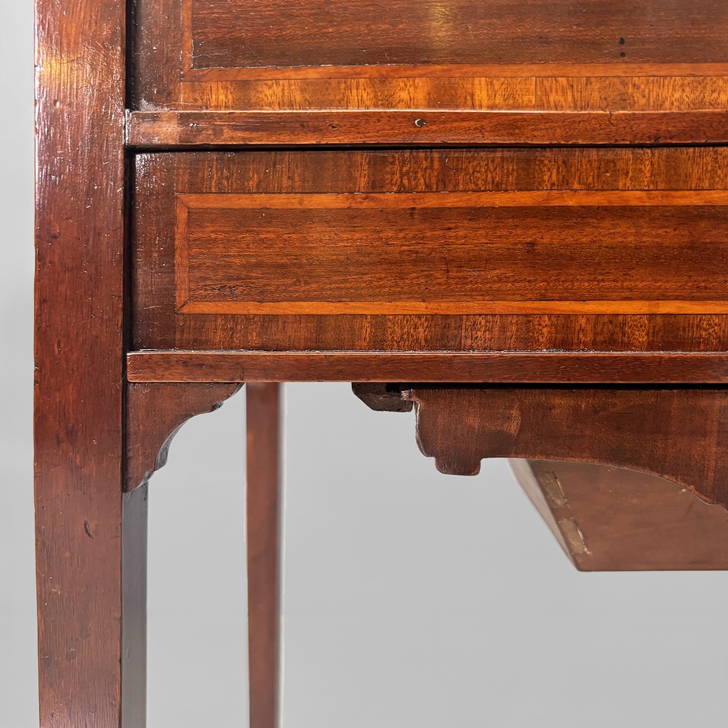 Consolle con specchio in legno, 1930 ca.