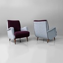 Poltrone mod. 802 di Carlo De Carli per Cassina, 1950 ca.