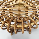 Sgabello in rattan, 1960 ca.