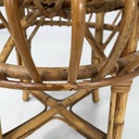 Sgabello in rattan, 1960 ca.
