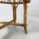 Sgabello in rattan, 1960 ca.