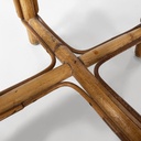 Sgabello in rattan, 1960 ca.