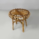 Sgabello in rattan, 1960 ca.