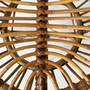 Sgabello in rattan, 1960 ca.