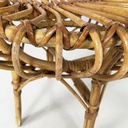 Sgabello in rattan, 1960 ca.