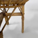 Sgabello in rattan, 1960 ca.