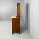 Credenza in legno, marmo e ceramica, 1930 ca.