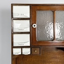 Credenza in legno, marmo e ceramica, 1930 ca.