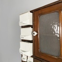 Credenza in legno, marmo e ceramica, 1930 ca.