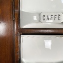 Credenza in legno, marmo e ceramica, 1930 ca.