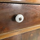 Credenza in legno, marmo e ceramica, 1930 ca.