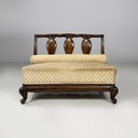 Poltrone in legno e tessuto, 1930 ca.