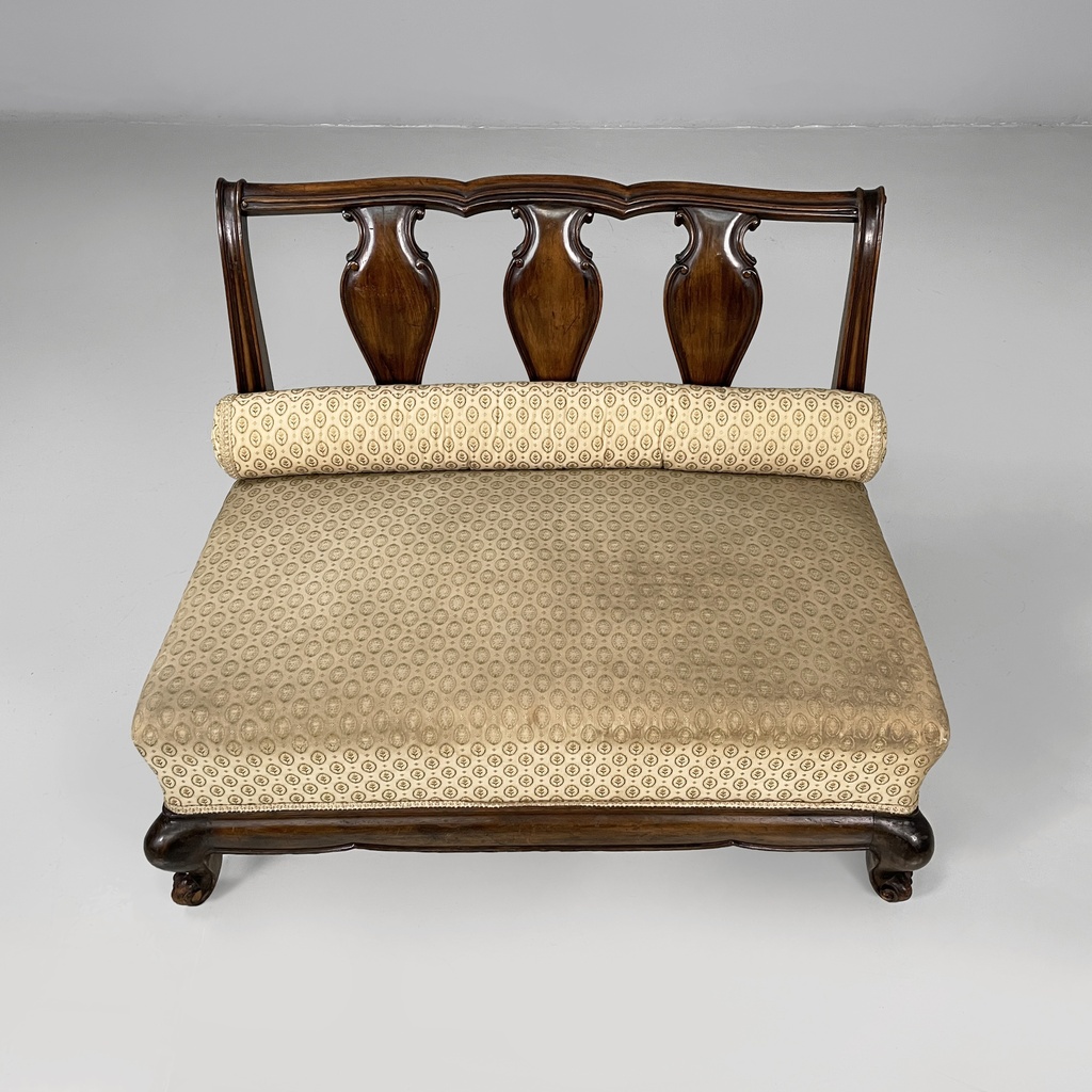 Poltrone in legno e tessuto, 1930 ca.