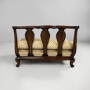 Poltrone in legno e tessuto, 1930 ca.