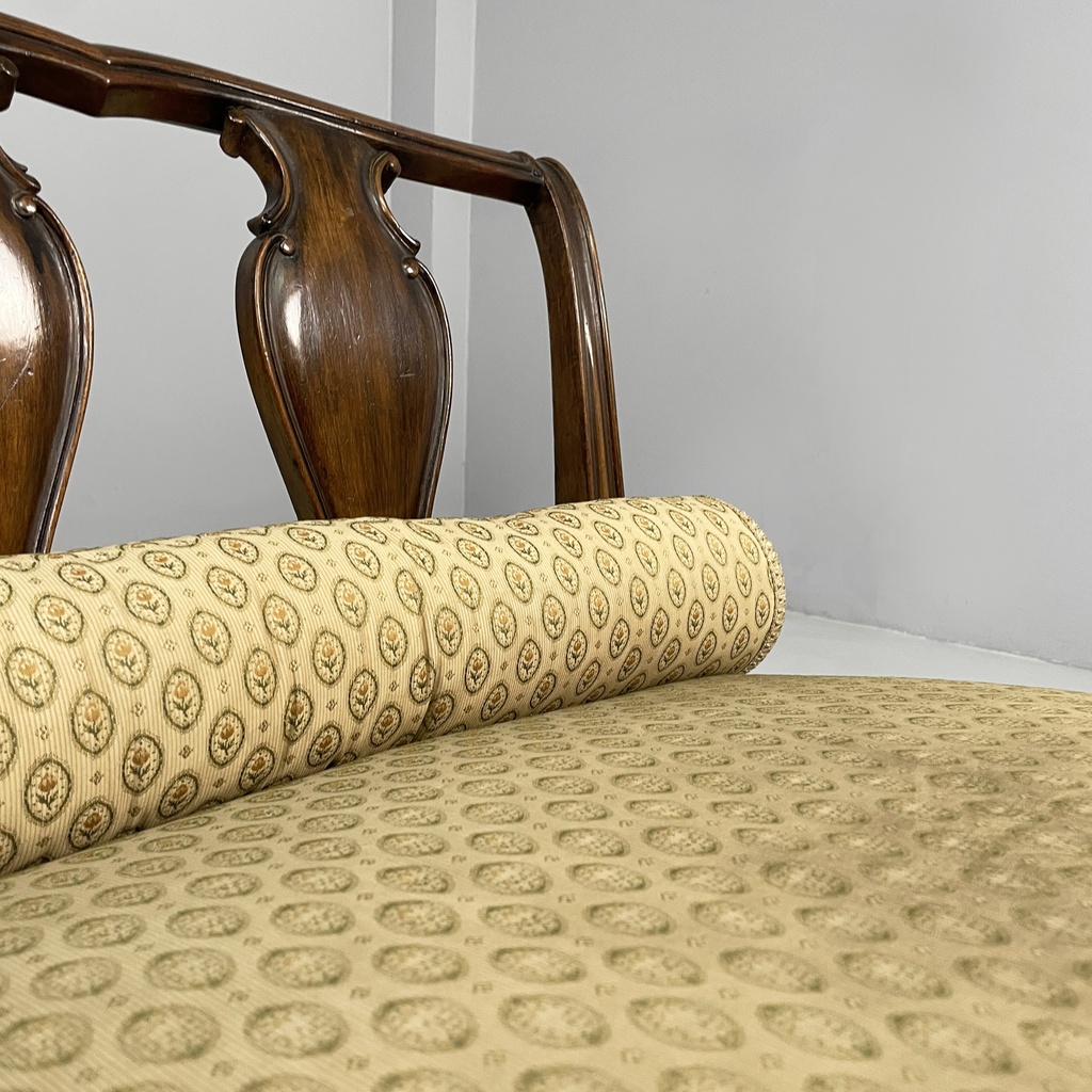 Poltrone in legno e tessuto, 1930 ca.