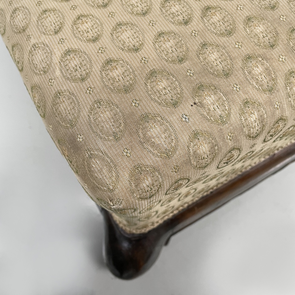 Poltrone in legno e tessuto, 1930 ca.