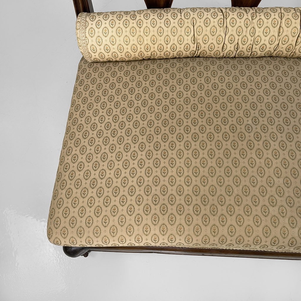 Poltrone in legno e tessuto, 1930 ca.