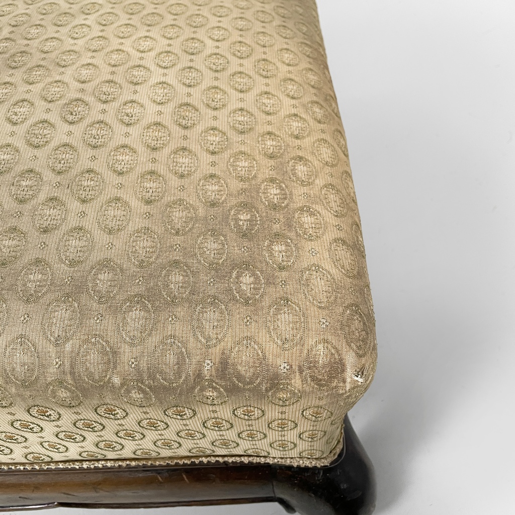 Poltrone in legno e tessuto, 1930 ca.