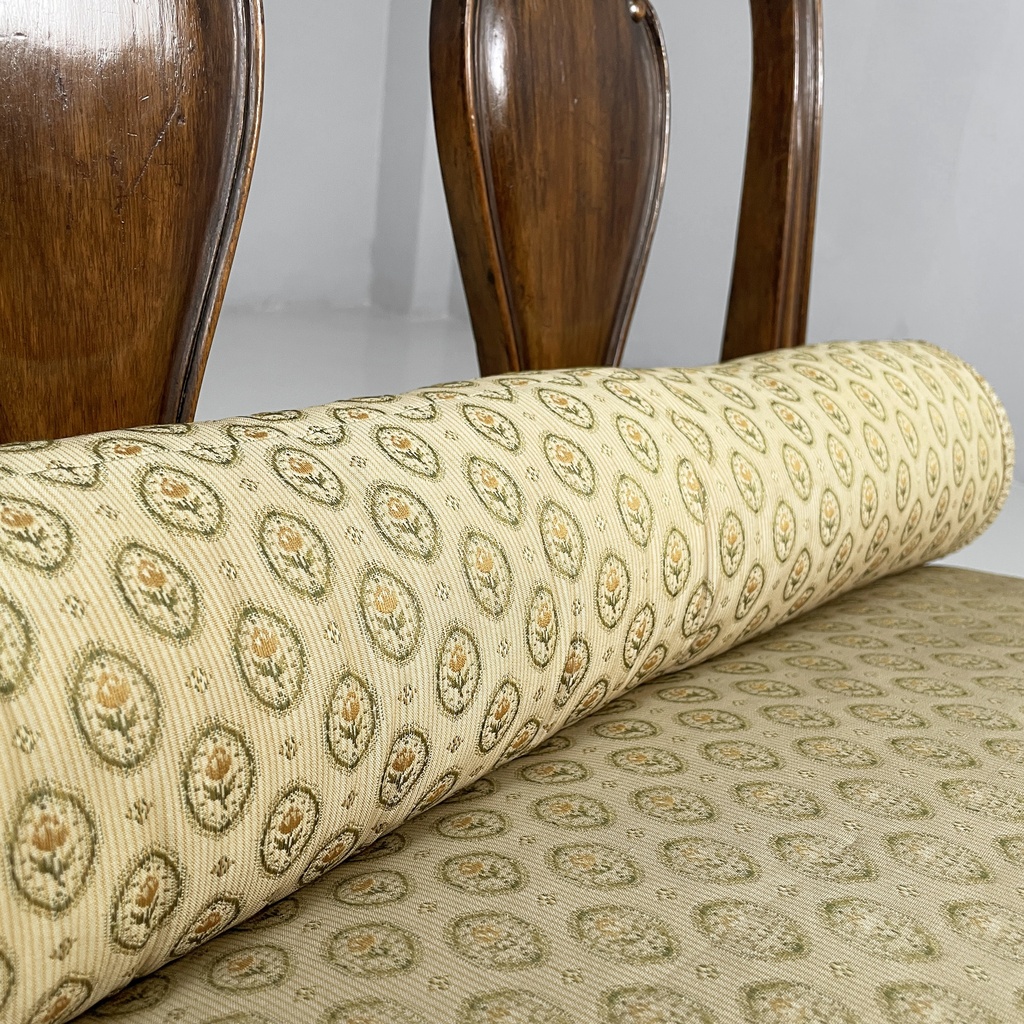 Poltrone in legno e tessuto, 1930 ca.