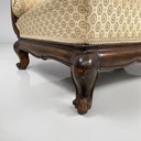 Poltrone in legno e tessuto, 1930 ca.