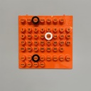 Calendario infinito arancione da parete di Giorgio Della Beffa per Ring A Date, 2000 ca.