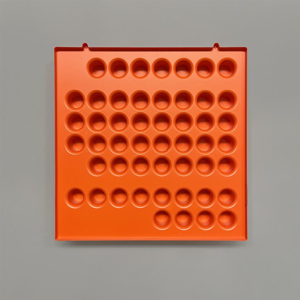 Calendario infinito arancione da parete di Giorgio Della Beffa per Ring A Date, 2000 ca.