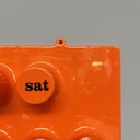 Calendario infinito arancione da parete di Giorgio Della Beffa per Ring A Date, 2000 ca.