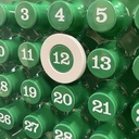 Calendario infinito verde da parete di Giorgio Della Beffa per Ring A Date, 2000 ca. 