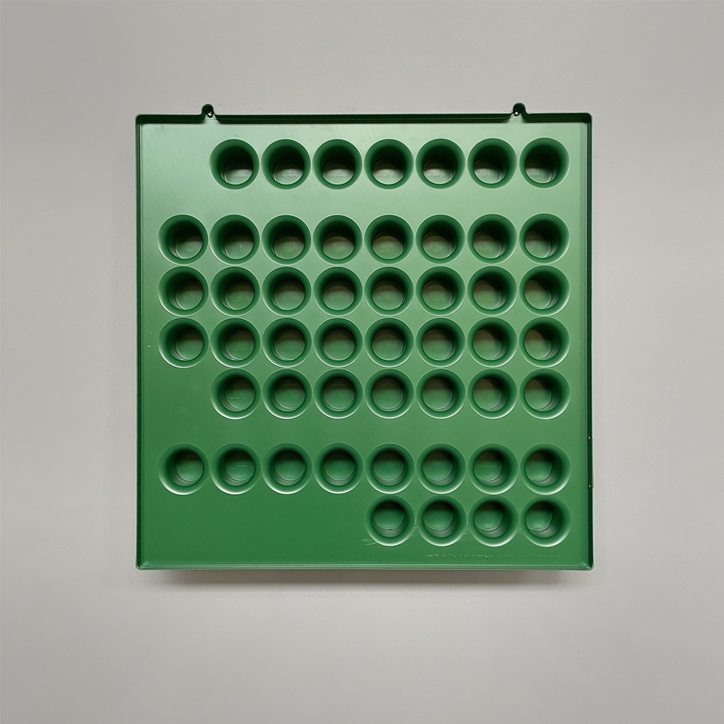 Calendario infinito verde da parete di Giorgio Della Beffa per Ring A Date, 2000 ca. 