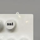 Calendario infinito bianco da parete di Giorgio Della Beffa per Ring A Date, 2000 ca. 