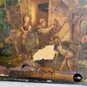 Paravento in legno e collage, 1800 ca.