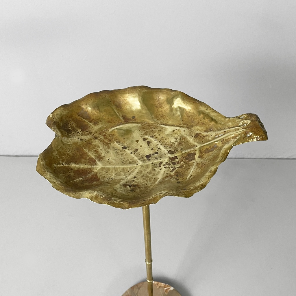 Posaceneri in ottone e marmo, 1950 ca.