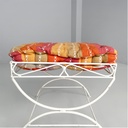 Sgabelli in ferro bianco, 1960 ca.